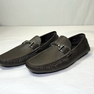 Faranzi Mens 10.5 Loafers Driving Moccasins Slip-On Comfort Casual Shoes‎ Cognac